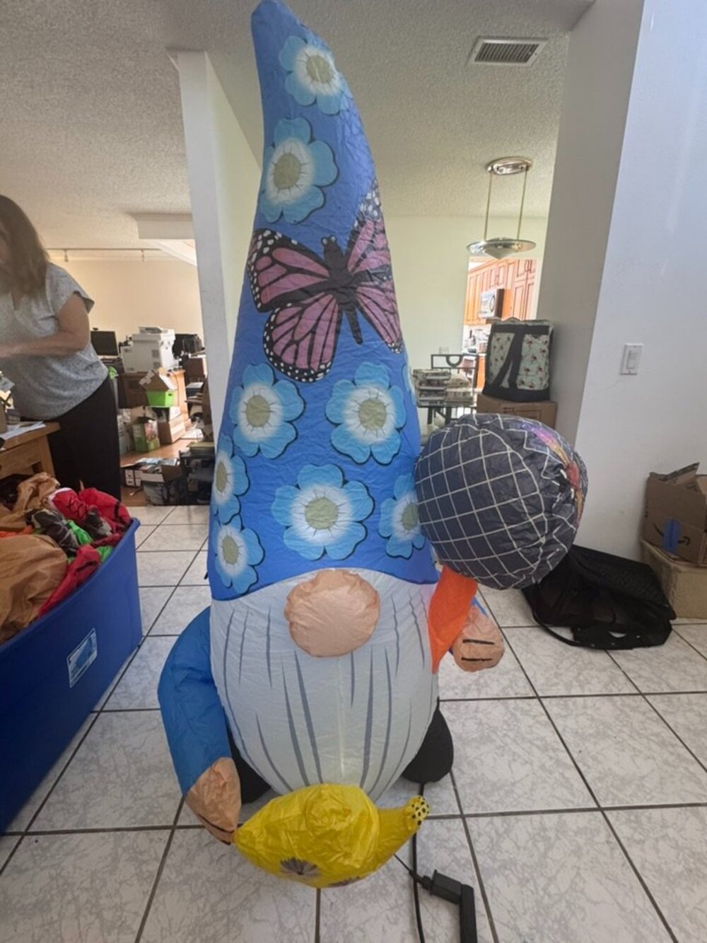 5ft GOOSH Inflatable Spring Easter Gnome